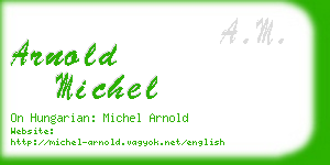 arnold michel business card